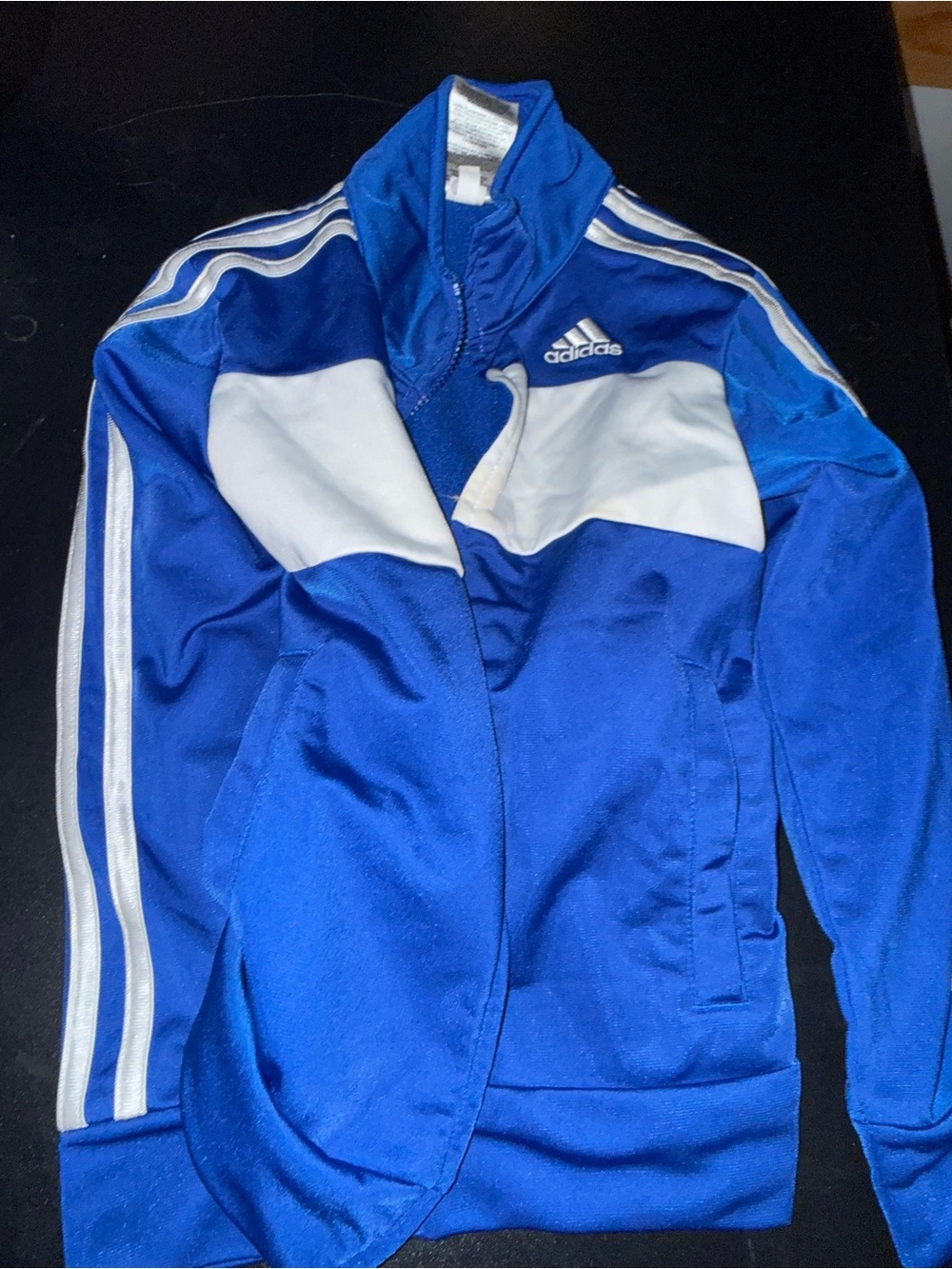 adidas Royal Blue and White Retro Track Jacket